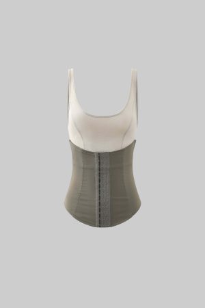 Rase le sol Structured Waist Tank Dual Paneled Silhouette