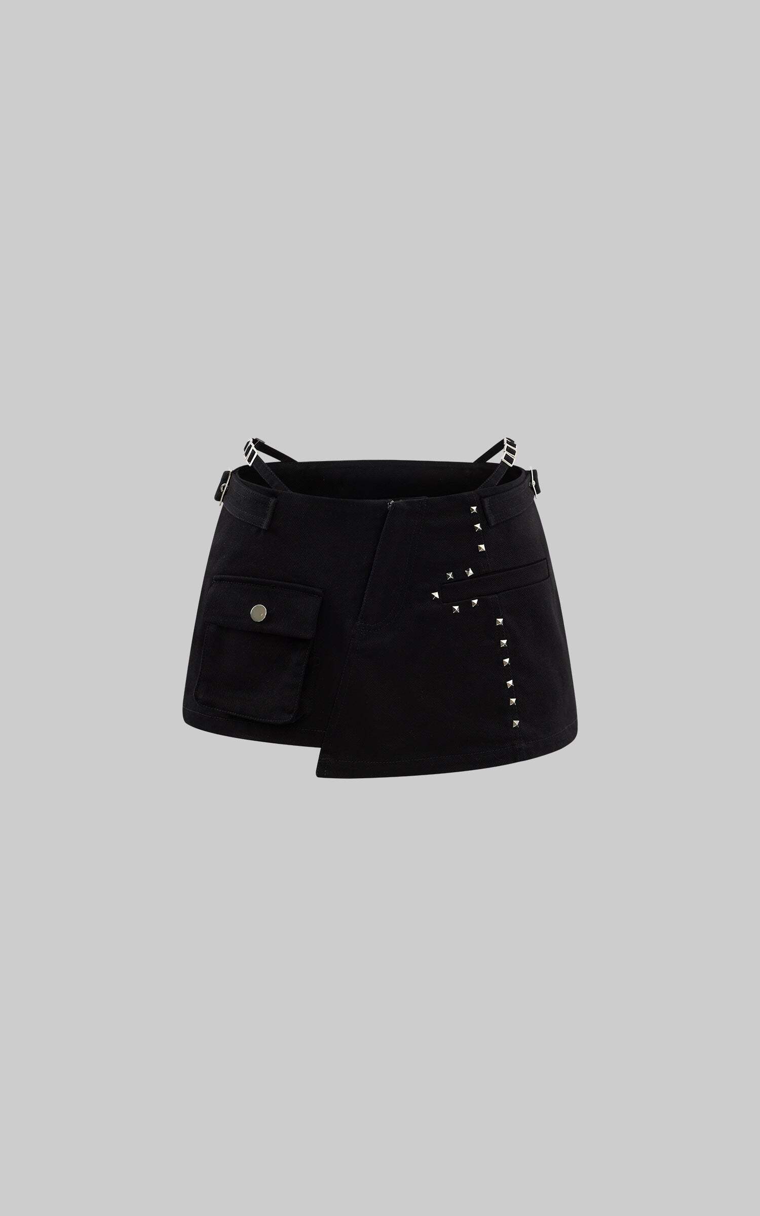 Rase le sol Studded Asymmetric Mini Skirt Rase le sol Studded Asymmetric Mini Skirt