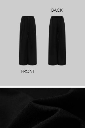 Rase le sol Suit Set Relaxed Straight Pants and Structured Blazer