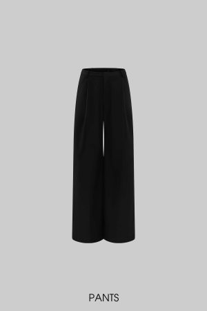 Rase le sol Suit Set Relaxed Straight Pants and Structured Blazer