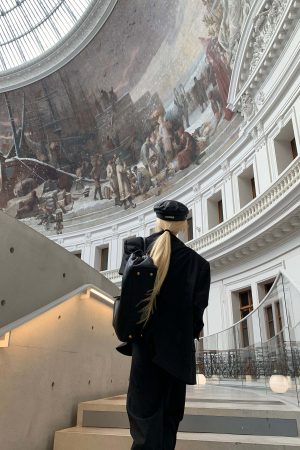 Rase le sol Suit Set Relaxed Straight Pants and Structured Blazer