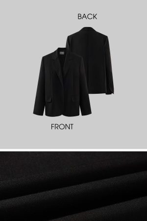 Rase le sol Suit Set Relaxed Straight Pants and Structured Blazer