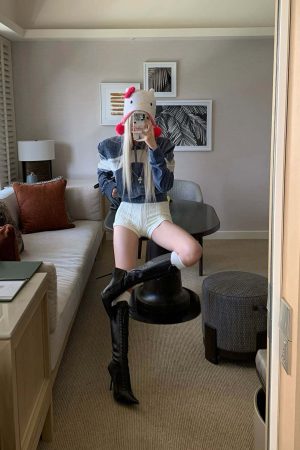 Rase le sol Textured Cable Knit Shorts