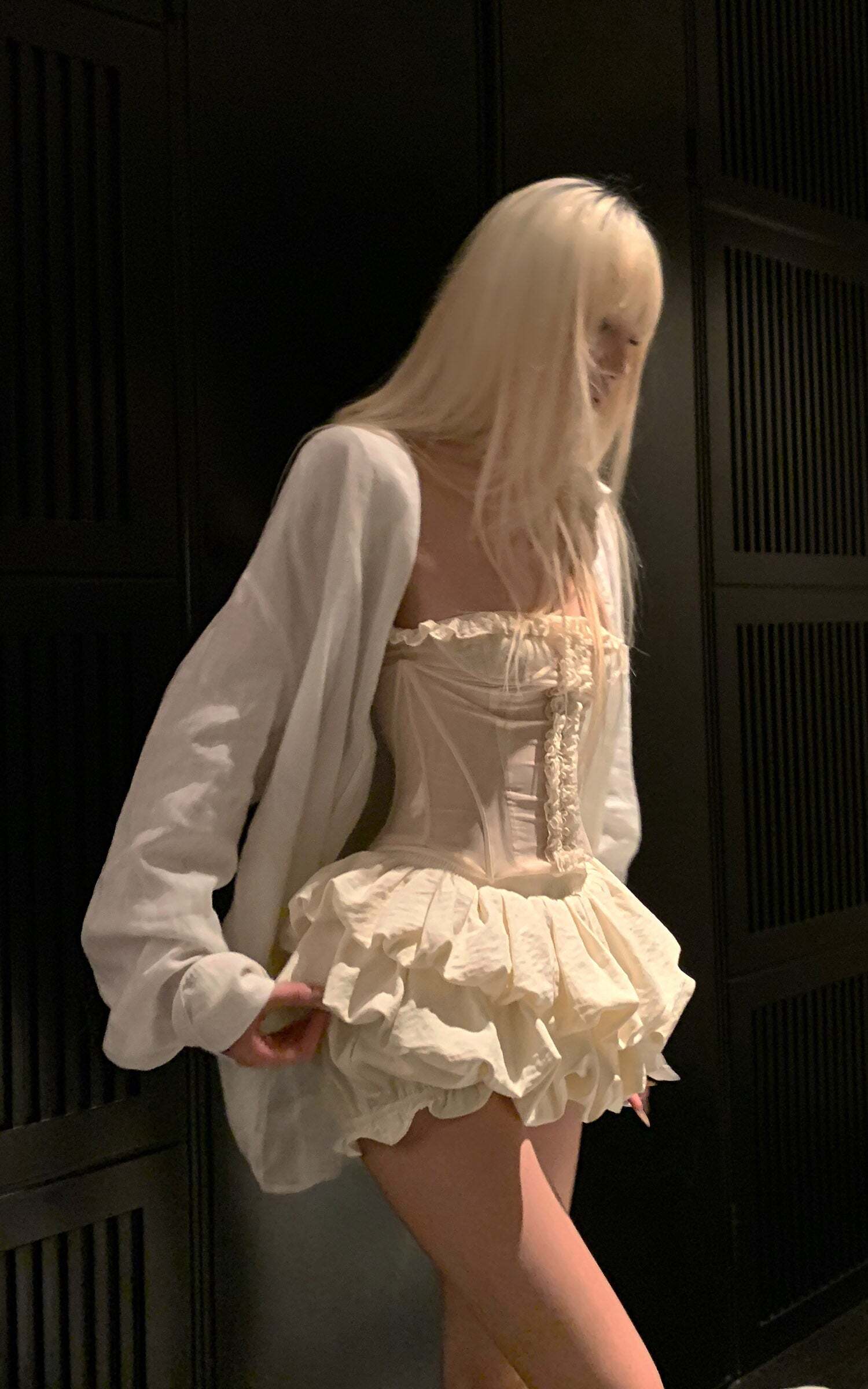 Rase le sol Tiered Volume Sculptural Skirt Rase le sol Tiered Volume Sculptural Skirt