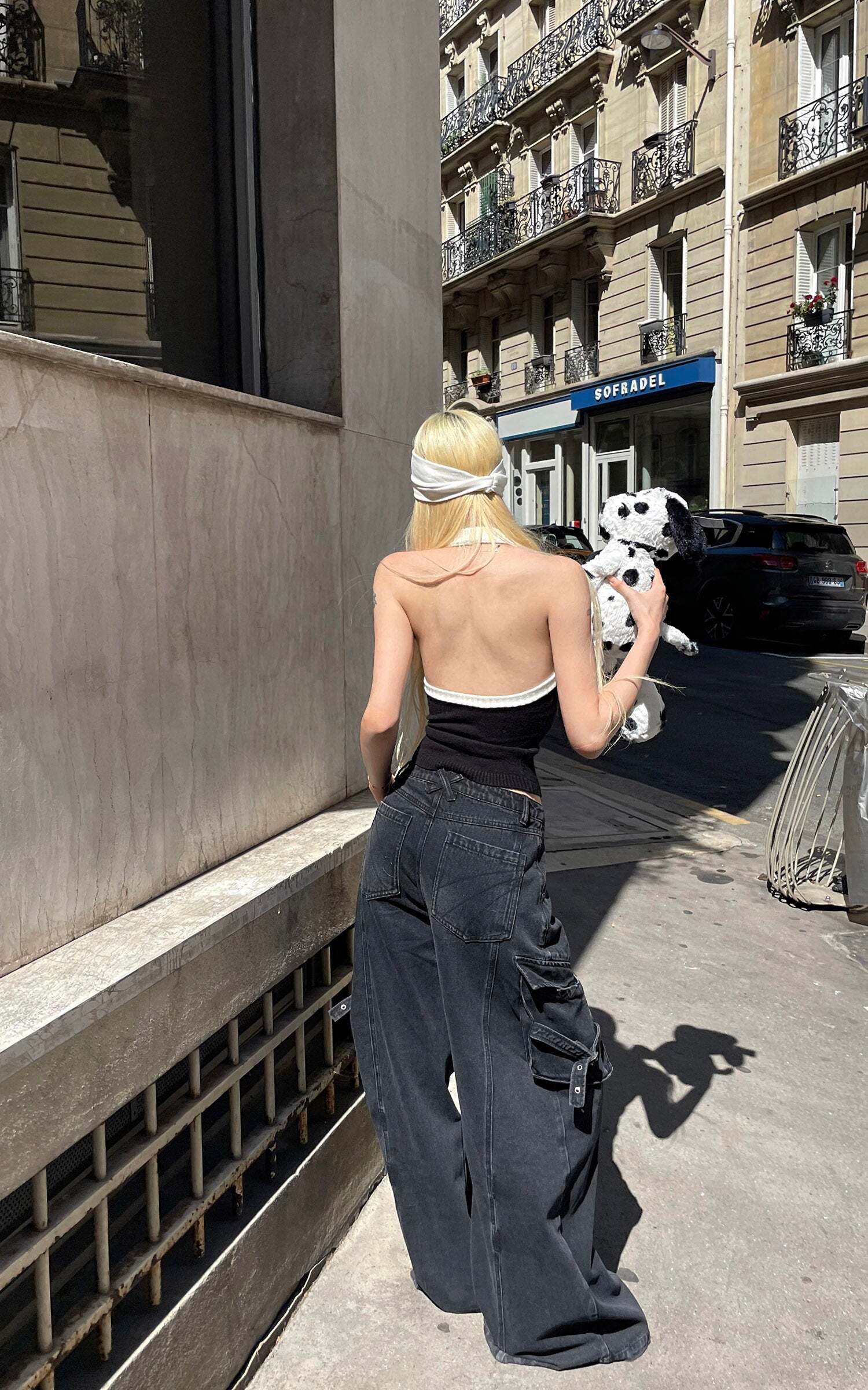 Rase le sol Two-Tone Ribbed Knit Tank Top Rase le sol Two-Tone Ribbed Knit Tank Top