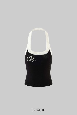 Rase le sol Two-Tone Ribbed Knit Tank Top