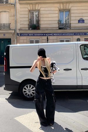 Rase le sol Two-Tone Ribbed Knit Tank Top