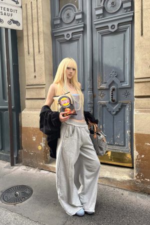 Rase le sol Two-Tone Ribbed Knit Tank Top