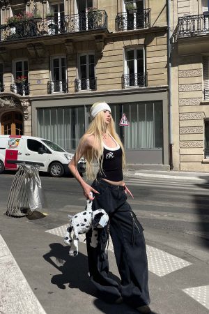 Rase le sol Two-Tone Ribbed Knit Tank Top