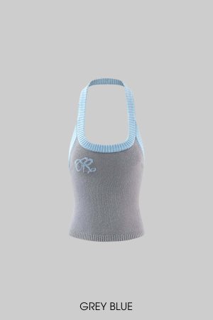 Rase le sol Two-Tone Ribbed Knit Tank Top