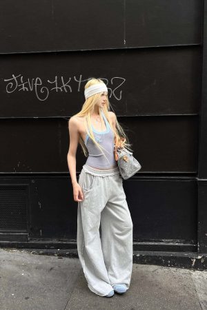 Rase le sol Two-Tone Ribbed Knit Tank Top