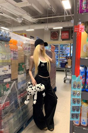 Rase le sol Two-Tone Ribbed Knit Tank Top