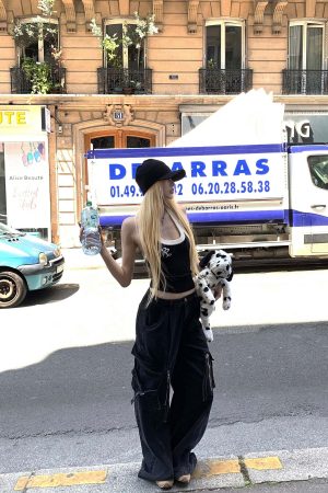 Rase le sol Two-Tone Ribbed Knit Tank Top