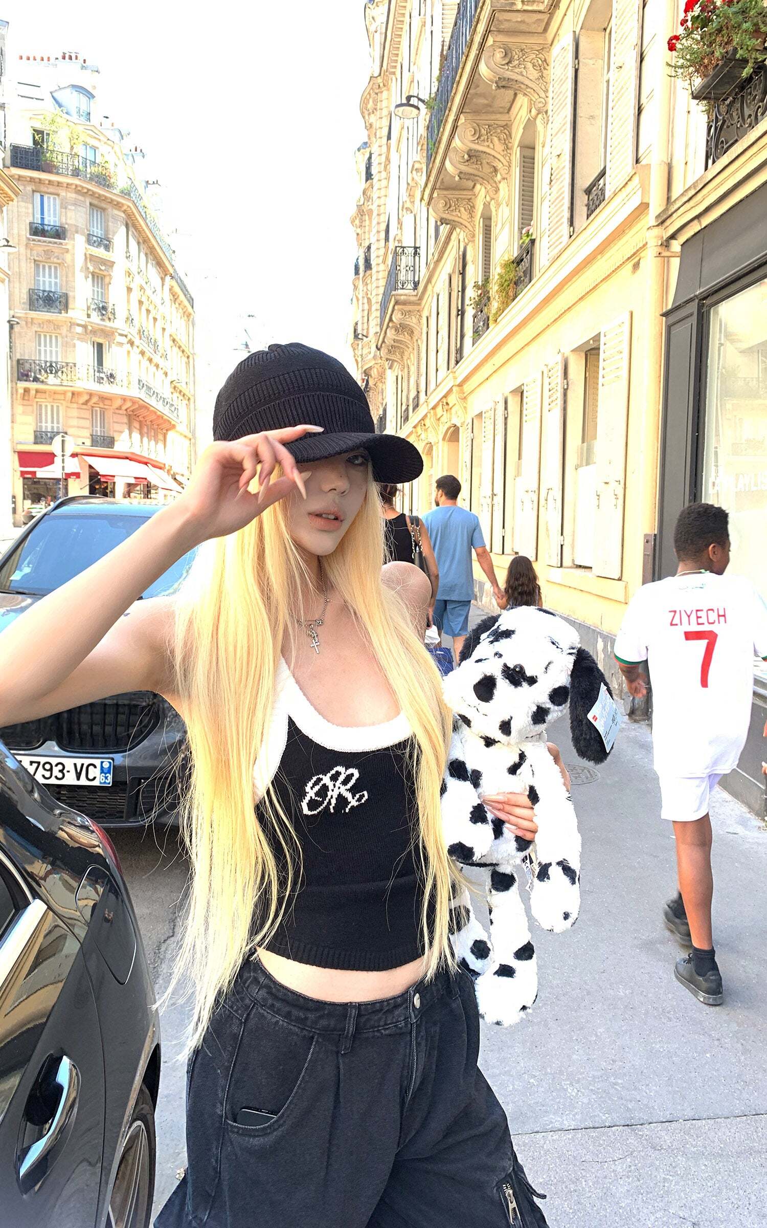 Rase le sol Two-Tone Ribbed Knit Tank Top Rase le sol Two-Tone Ribbed Knit Tank Top