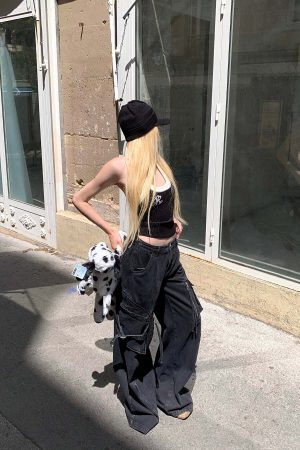 Rase le sol Two-Tone Ribbed Knit Tank Top