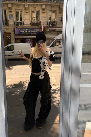 Rase le sol Two-Tone Ribbed Knit Tank Top