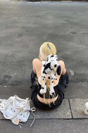 Rase le sol Two-Tone Ribbed Knit Tank Top