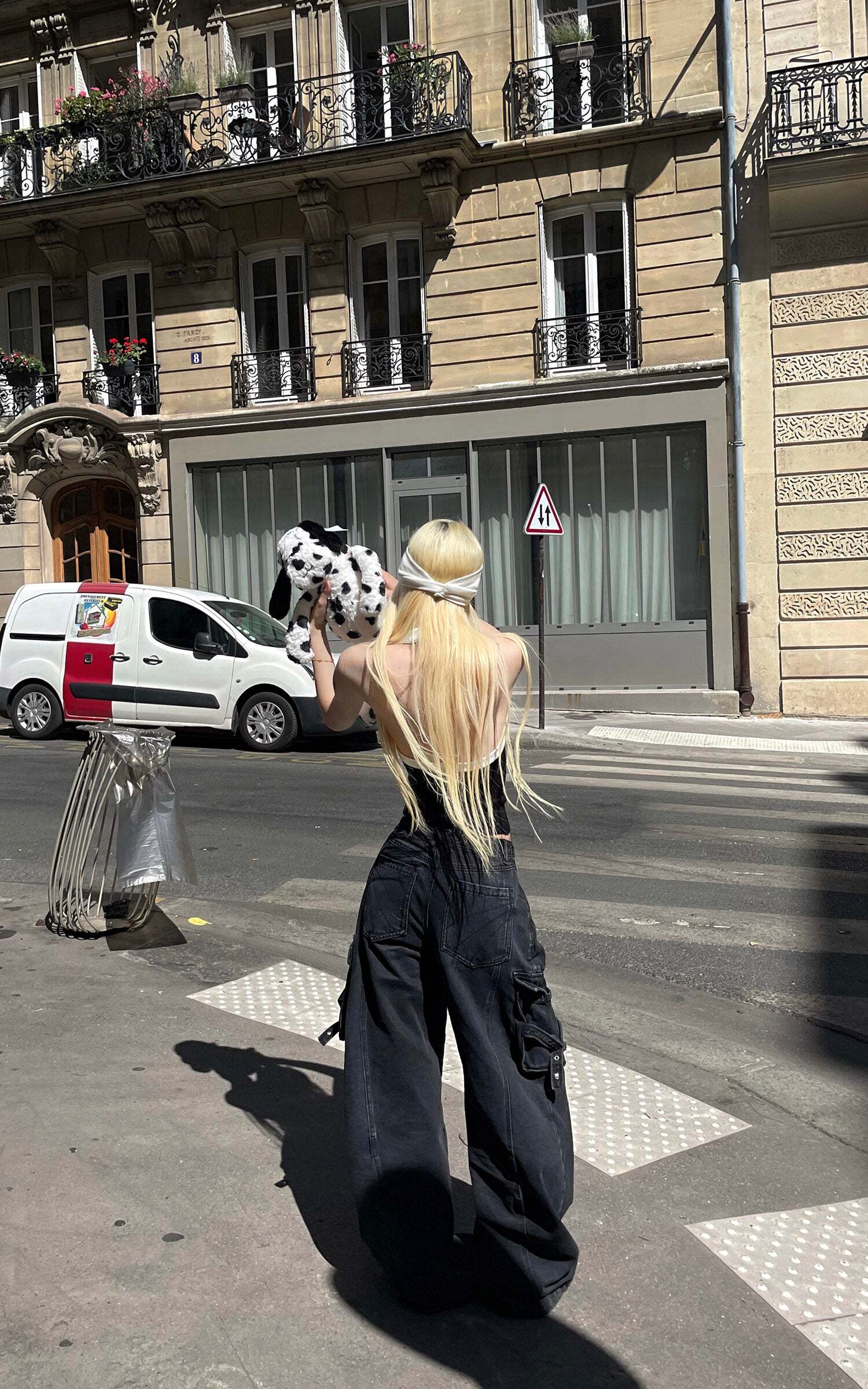 Rase le sol Two-Tone Ribbed Knit Tank Top Rase le sol Two-Tone Ribbed Knit Tank Top