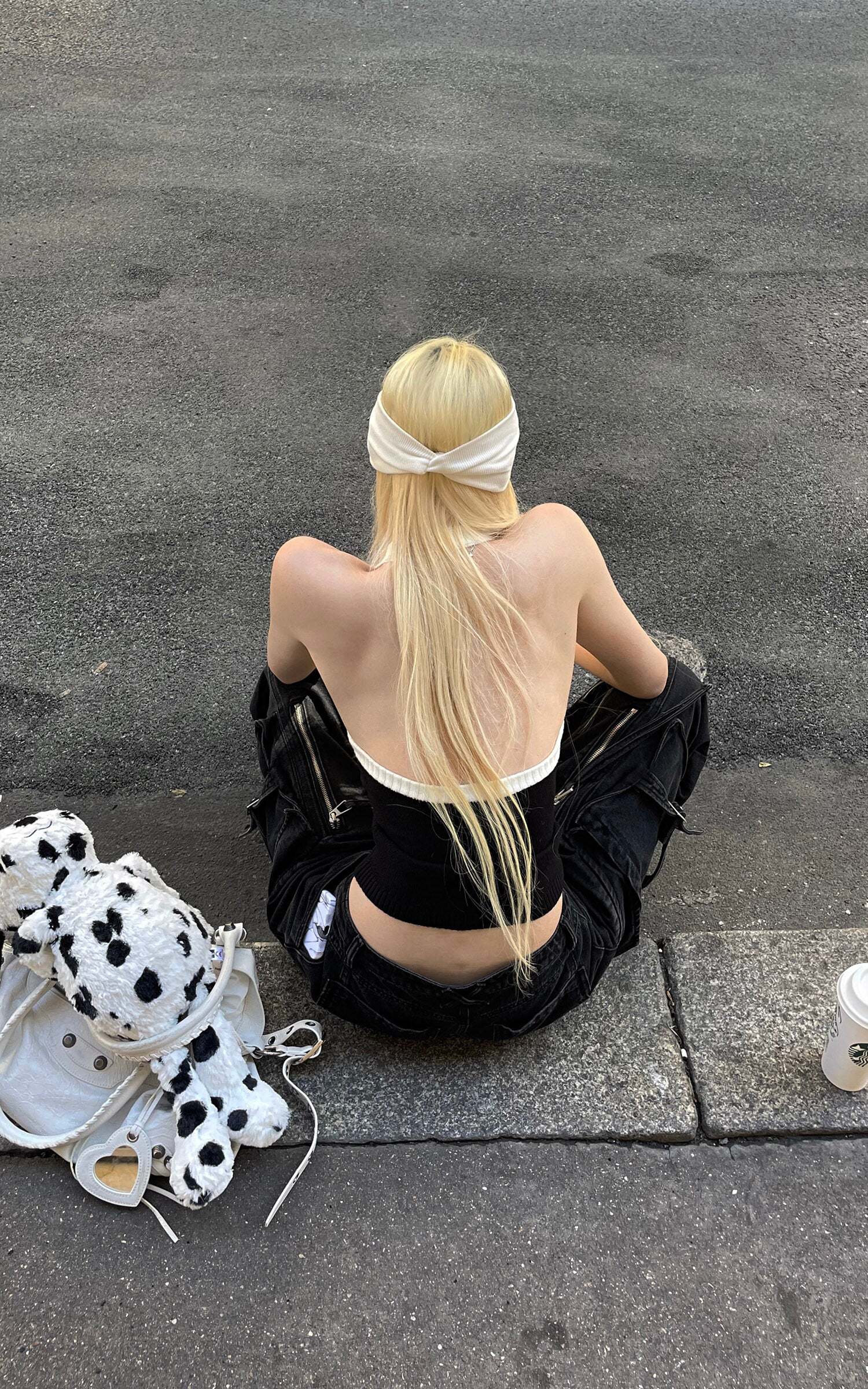 Rase le sol Two-Tone Ribbed Knit Tank Top Rase le sol Two-Tone Ribbed Knit Tank Top