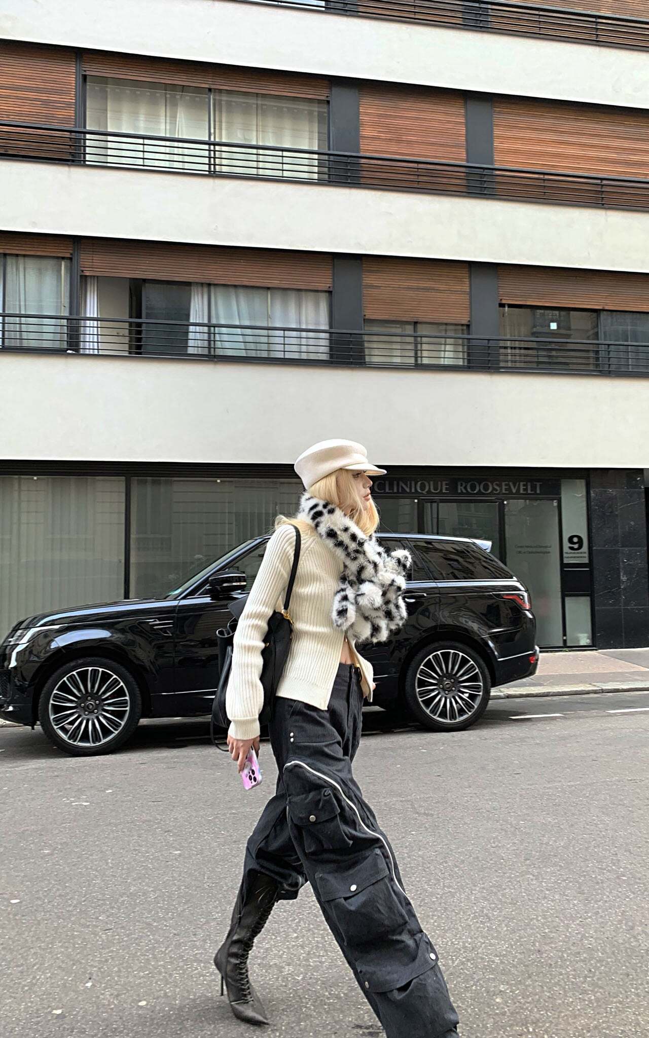 Rase le sol Utility Pocket Wide-Leg Cargo Pants Rase le sol Utility Pocket Wide-Leg Cargo Pants