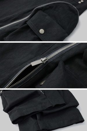 Rase le sol Utility Pocket Wide-Leg Cargo Pants