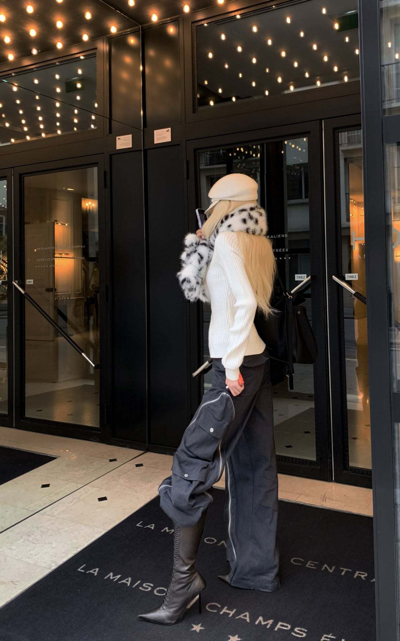 Rase le sol Utility Pocket Wide-Leg Cargo Pants Rase le sol Utility Pocket Wide-Leg Cargo Pants