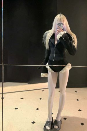 Rase le sol Waist-Tied Wool Blazer & Shorts Set