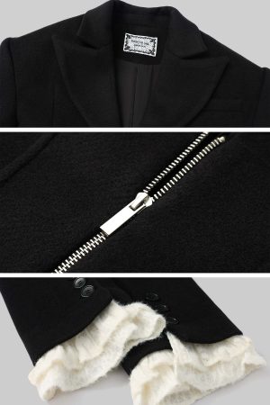 Rase le sol Waist-Tied Wool Blazer & Shorts Set