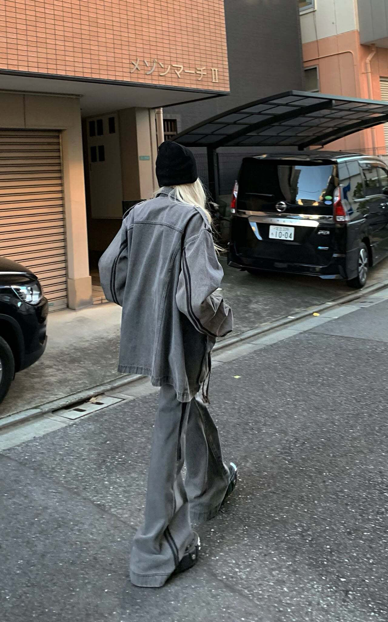 Rase le sol Washed Denim Utility Jacket Rase le sol Washed Denim Utility Jacket