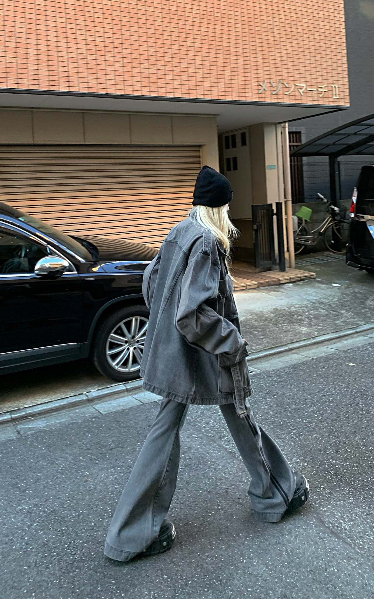 Rase le sol Washed Denim Utility Jacket Rase le sol Washed Denim Utility Jacket