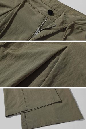 Rase le sol Wide-Leg High Waist Fluid Trousers with Drawstring Detail