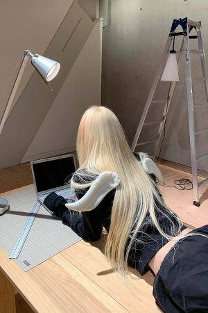 Rase le sol Wing Hoodie Black Fitted Cotton Long Sleeve Top