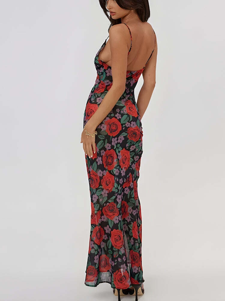 Red Rose Maxi Dress Red Rose Maxi Dress