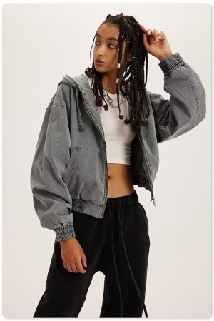 Retro Zip-Up Hoodie