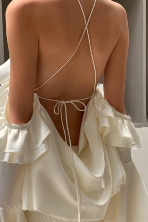 Rose Ruffled Mini Dress