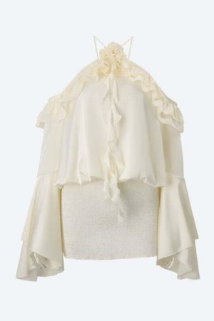 Rose Ruffled Mini Dress