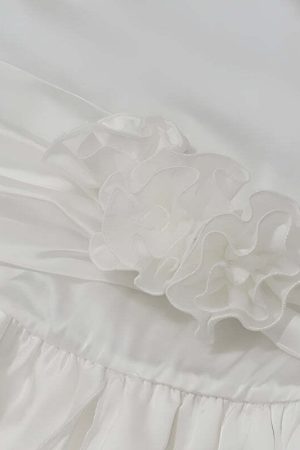 Rose Satin Backless Mini Dress