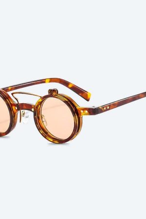 Round Flip-Up Sunglasses