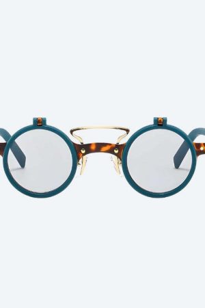 Round Flip-Up Sunglasses