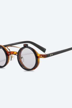 Round Flip-Up Sunglasses