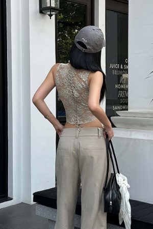 ROVENTE Asymmetric Waist Wide-Leg Trousers