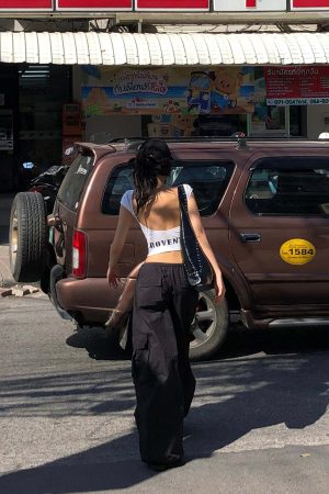 ROVENTE Backless Cap Sleeve Fitted Tee