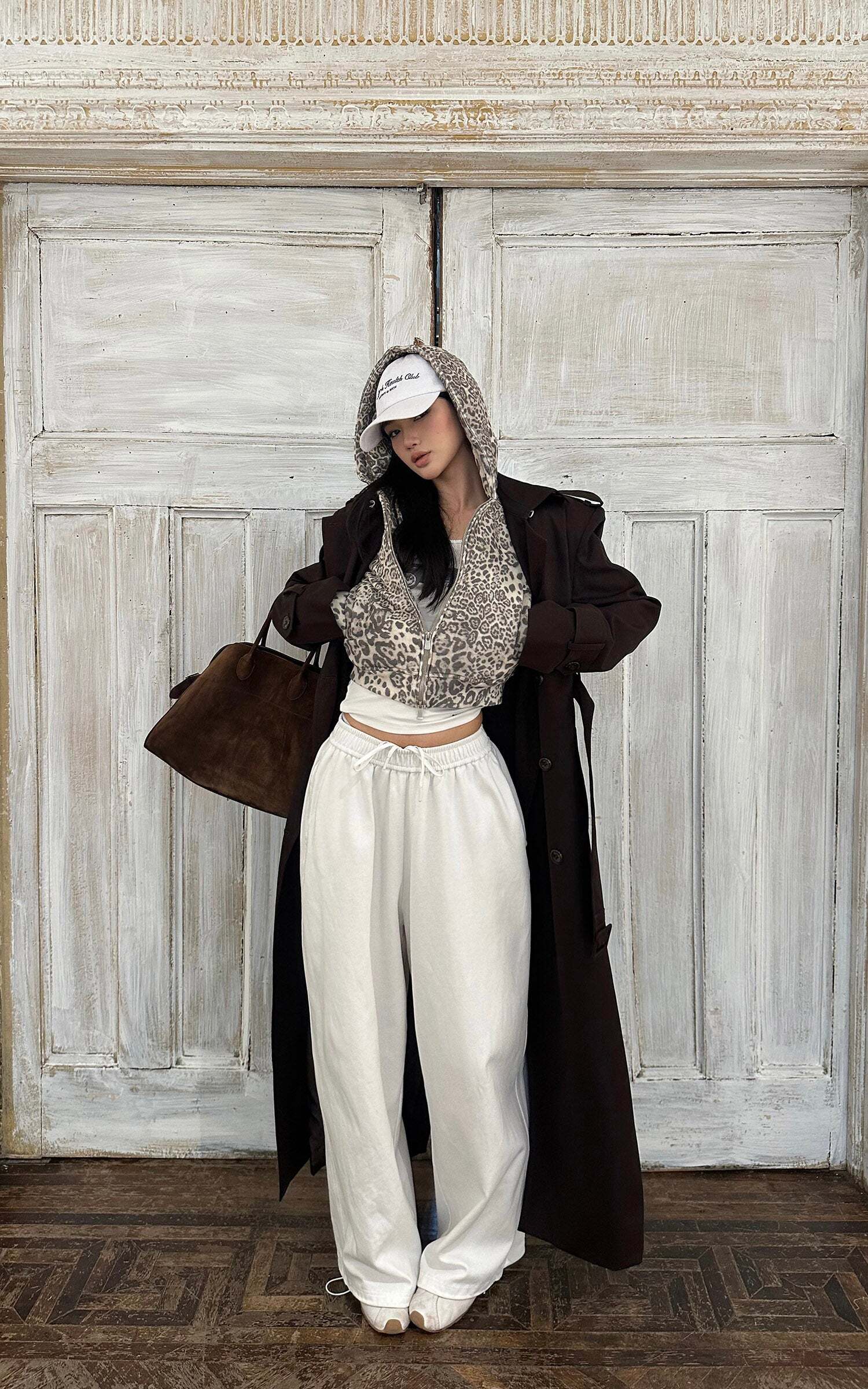 ROVENTE Belted Double-Breasted Trench Coat ROVENTE Belted Double-Breasted Trench Coat