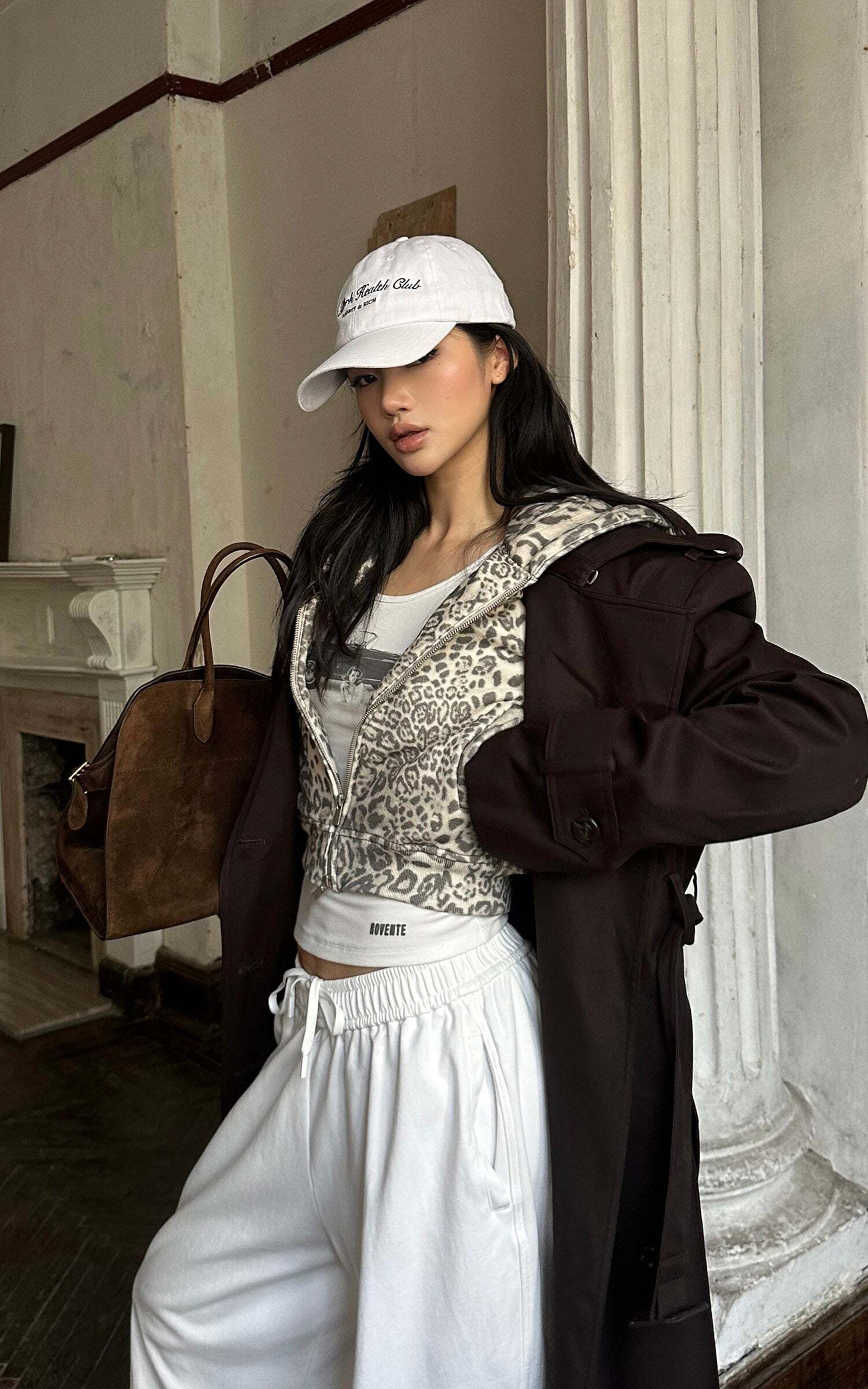 ROVENTE Belted Double-Breasted Trench Coat ROVENTE Belted Double-Breasted Trench Coat