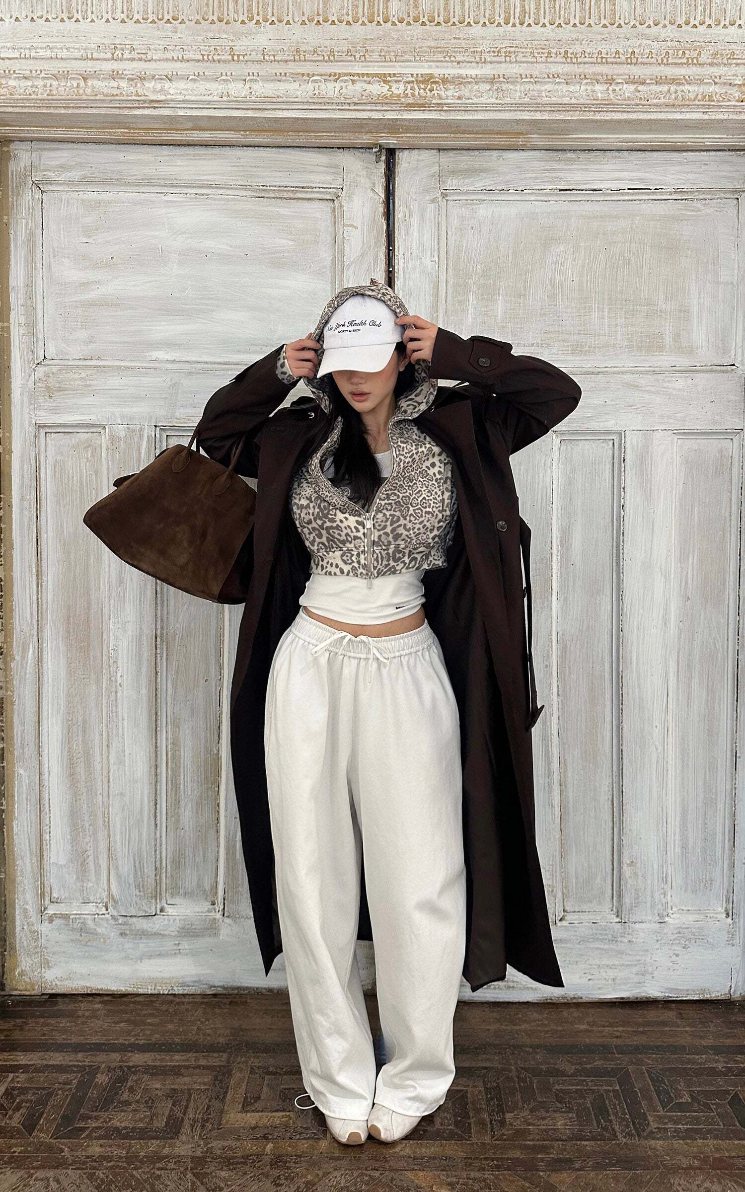 ROVENTE Belted Double-Breasted Trench Coat ROVENTE Belted Double-Breasted Trench Coat