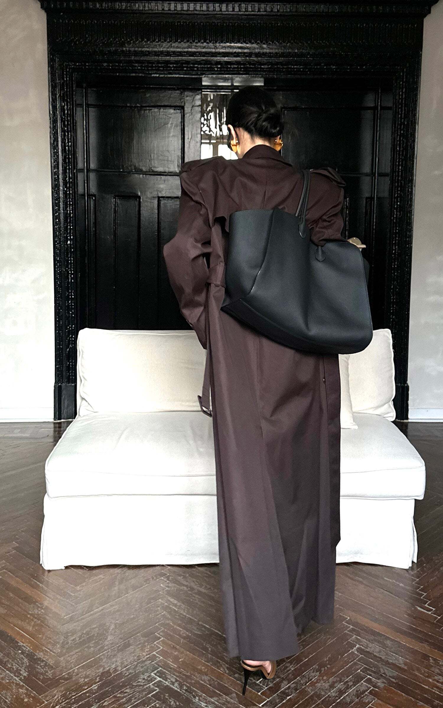 ROVENTE Belted Double-Breasted Trench Coat ROVENTE Belted Double-Breasted Trench Coat