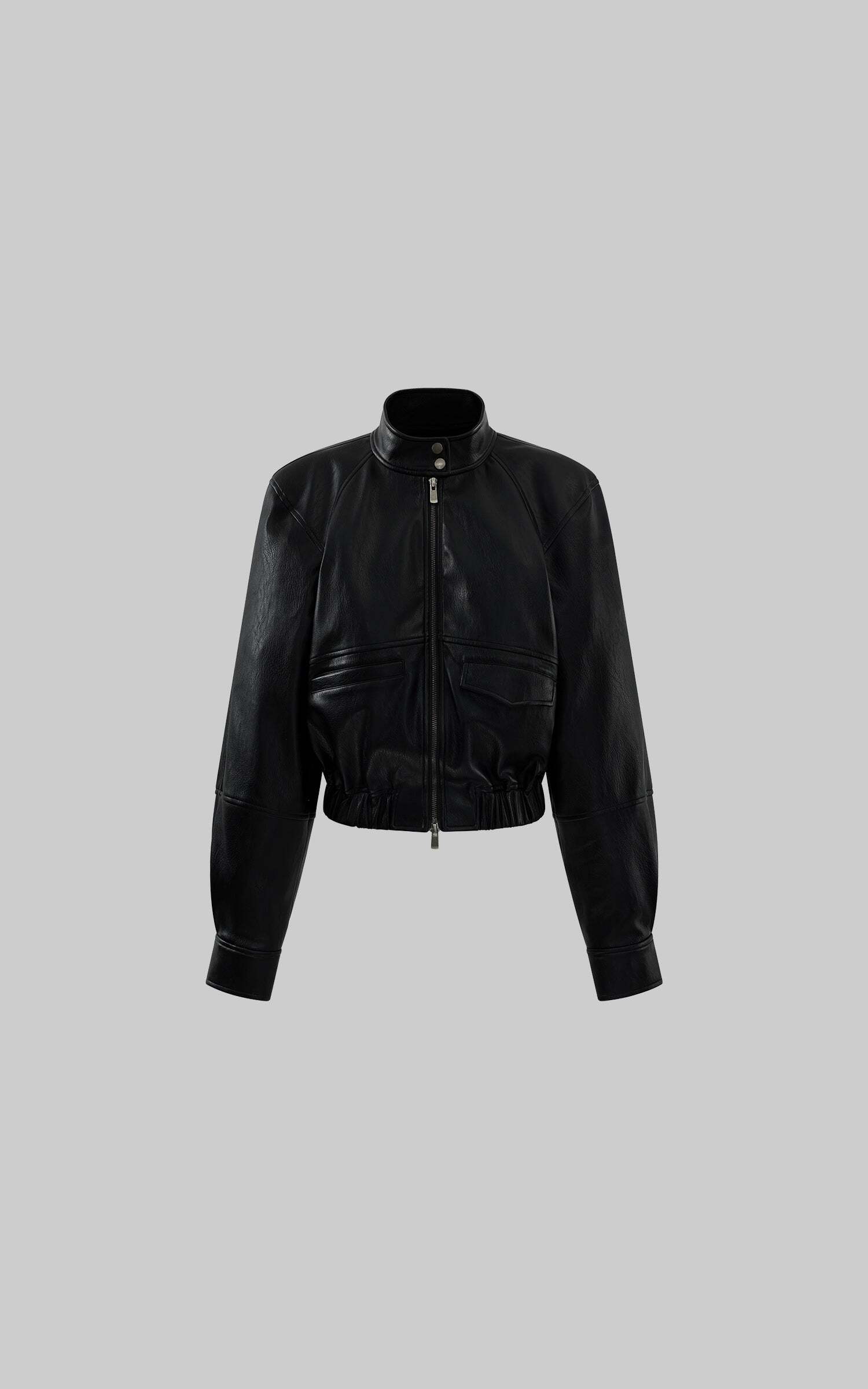 ROVENTE Black Cropped Leather Jacket ROVENTE Black Cropped Leather Jacket