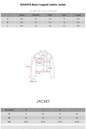 ROVENTE Black Cropped Leather Jacket