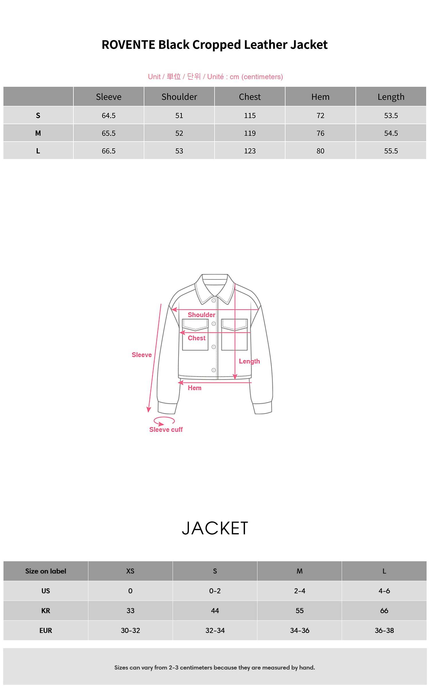 ROVENTE Black Cropped Leather Jacket ROVENTE Black Cropped Leather Jacket