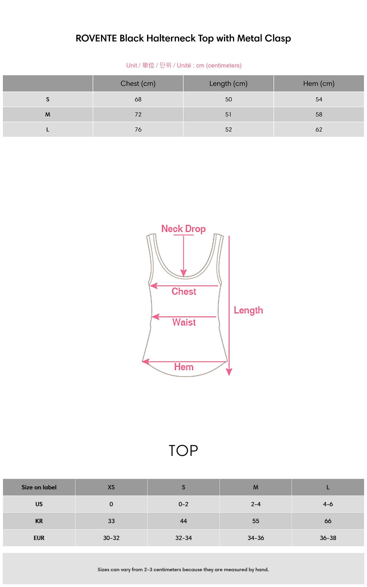 ROVENTE Black Halterneck Top with Metal Clasp ROVENTE Black Halterneck Top with Metal Clasp